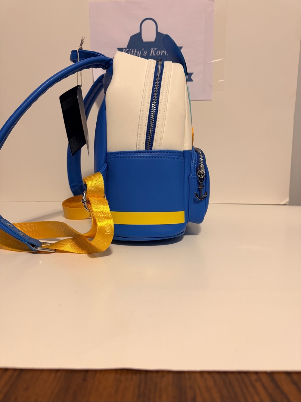 Disney Loungefly Donald Duck Blue Mini Backpack - Picture 4 of 11